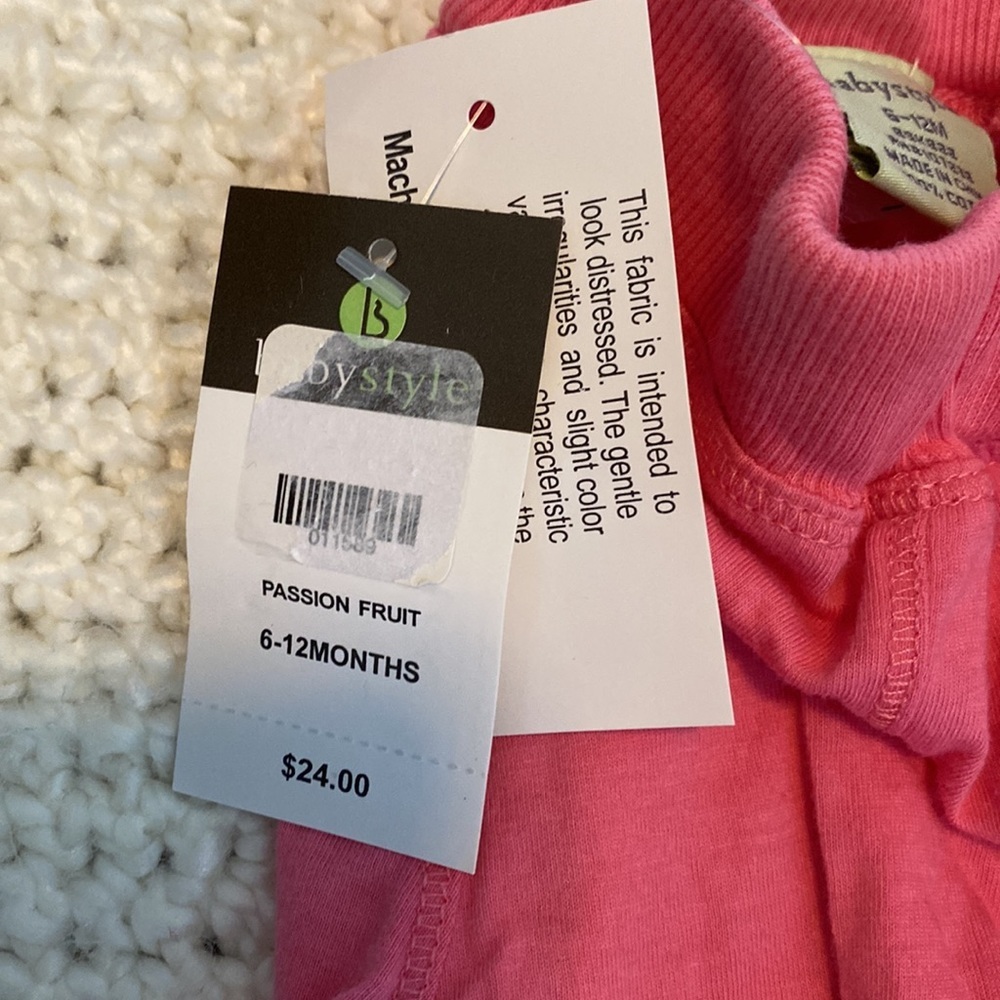 Boutique Babystyle Baby Girl Elastic Waist Pink Skirt 6-12 months NEW with tag - Picture 2 of 4